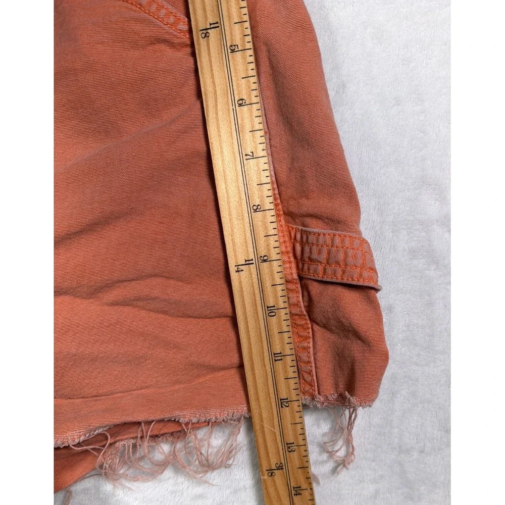 American Eagle Jean Shorts Womens Size 6 Orange Highest Rise '90s Boyfriend